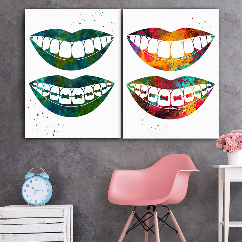 Laugh Teeth Print Surgical Ins – Home Office York recenzja i cena