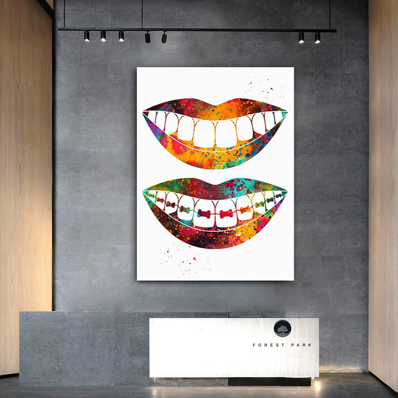 Laugh Teeth Print Surgical Ins – Home Office York recenzja i cena