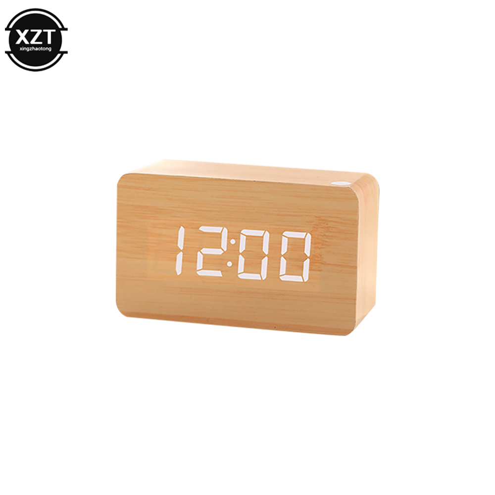Fashion Alarm Clock LED Wooden – Led Desk Clock recenzja i cena