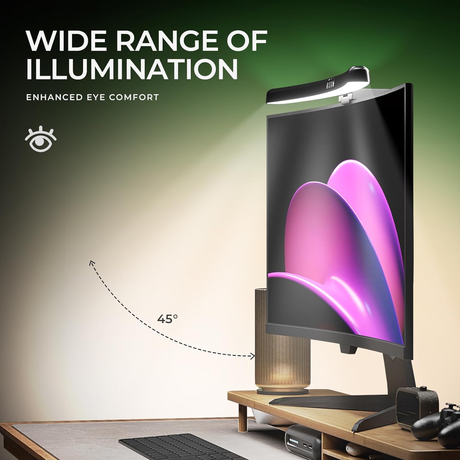Curved Monitor Light Bar 3 Col – Home Office Setup recenzja i cena