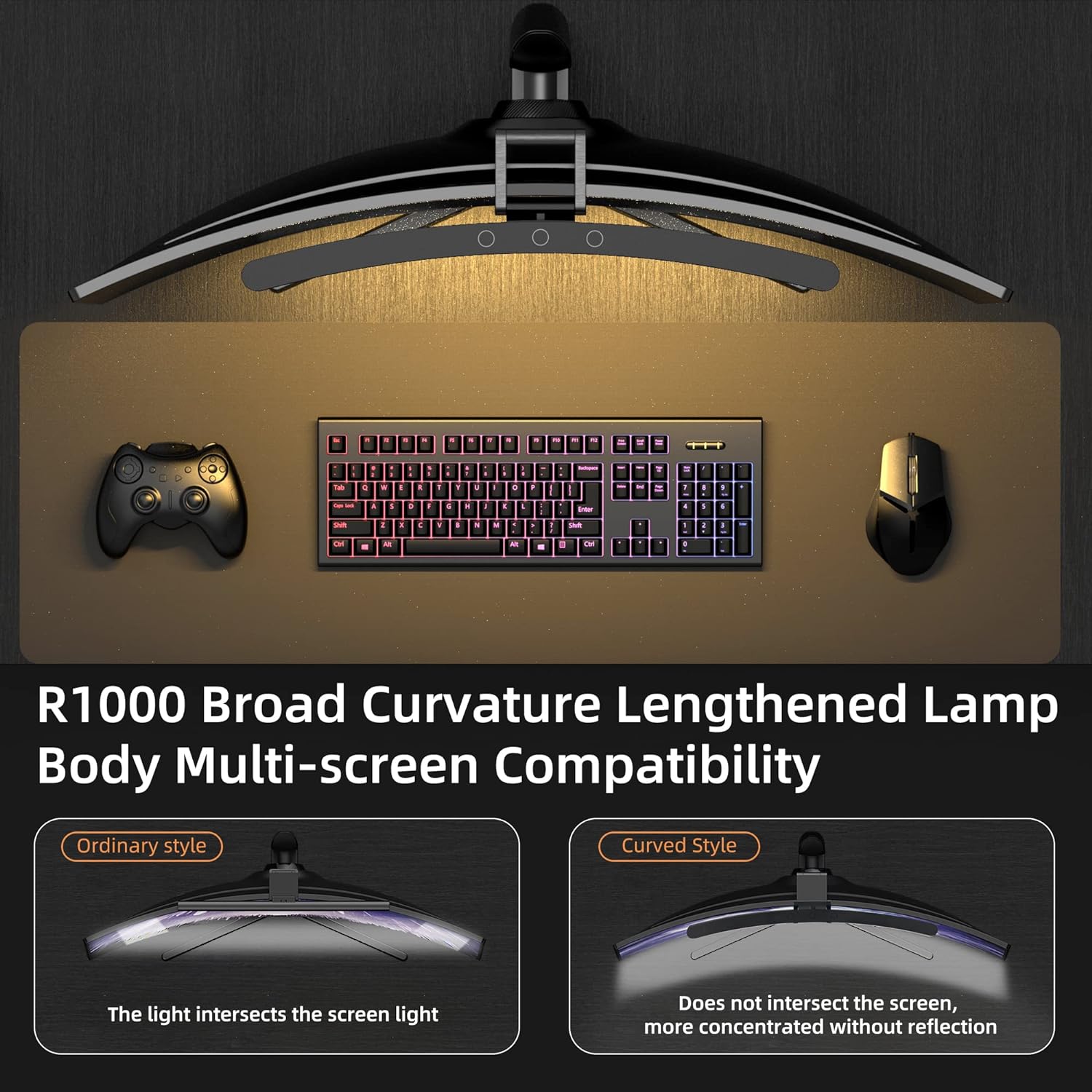 Curved Monitor Light Bar 3 Col – Home Office Setup recenzja i cena