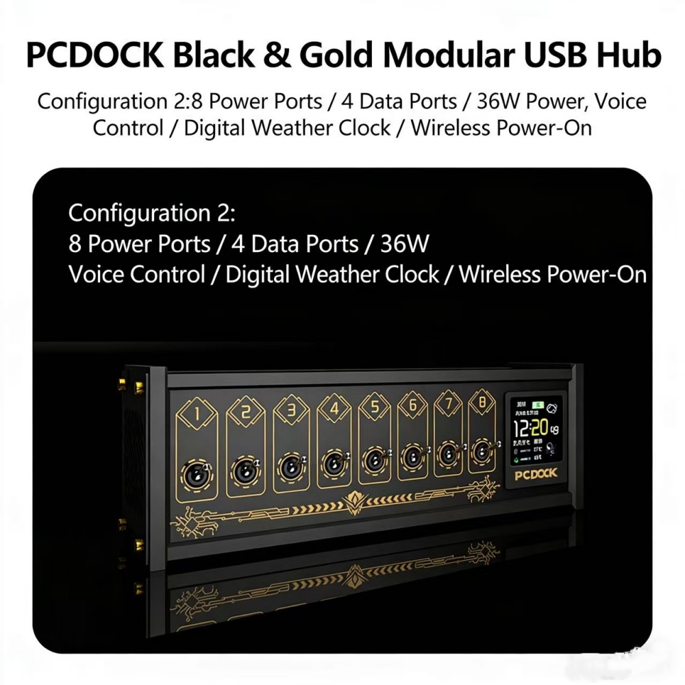 PCDOCK Block USB Desktop Power – Power Strip Desk recenzja i cena
