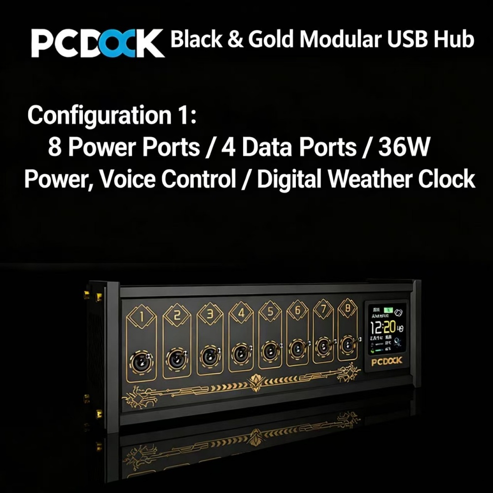 PCDOCK Block USB Desktop Power – Power Strip Desk recenzja i cena