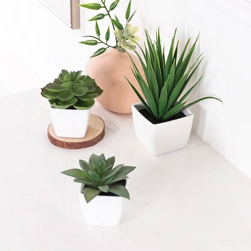 3PCS Artificial Evergreen Plan – Home Office Word recenzja i cena