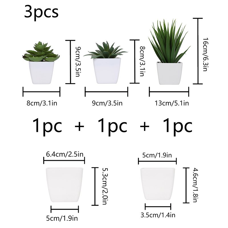 3PCS Artificial Evergreen Plan – Home Office Word recenzja i cena