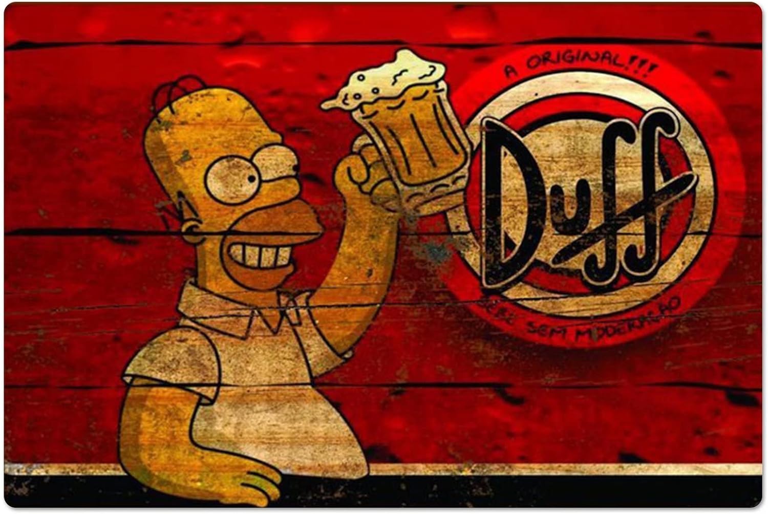 Retro Metal Poster Homer Duff  – Home Office Kitchen recenzja i cena