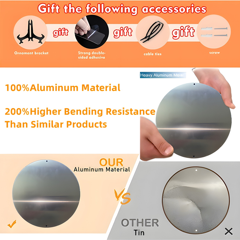 Round Metal Aluminum Mark Pira – Home Office Logo recenzja i cena