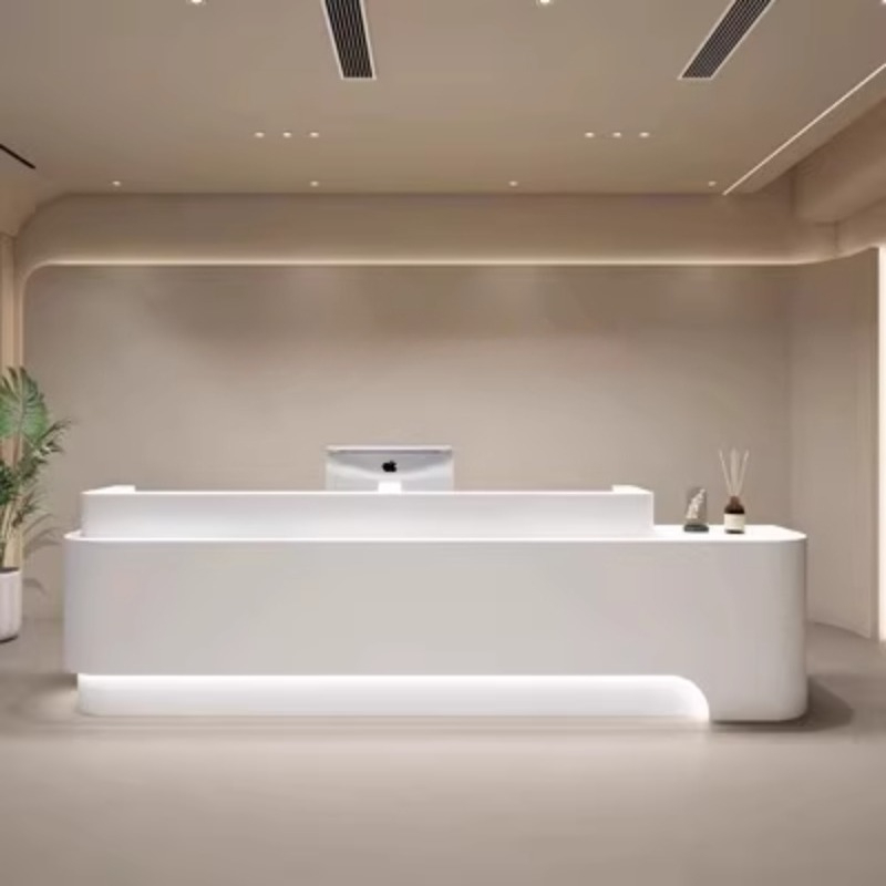 Luxury White Reception Desks M – Home Office Tienda recenzja i cena
