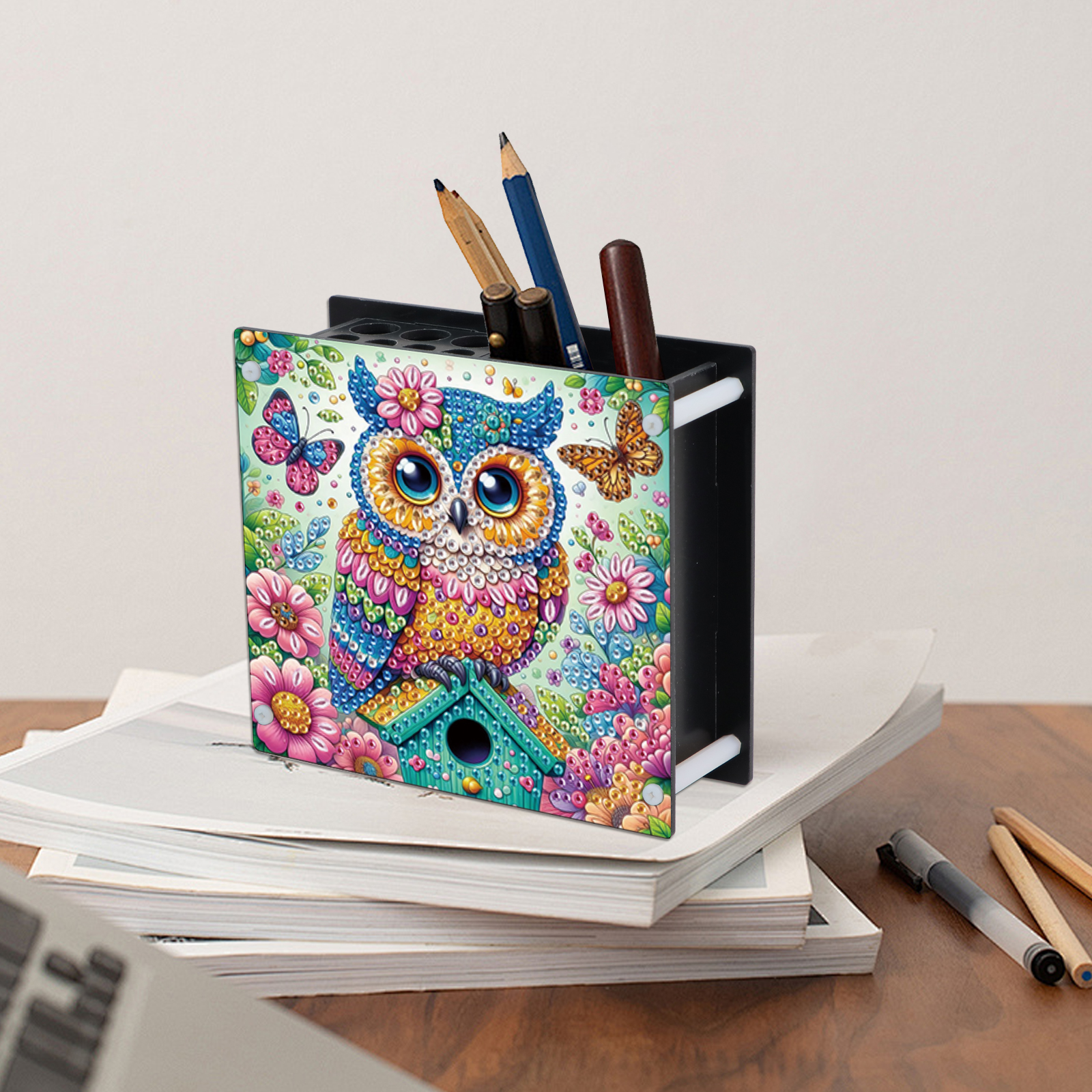 2Pcs Pen Holder Diamond Art Pa – Pen Holder Organizer recenzja i cena