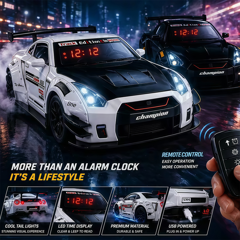 1Set Remote Control HyperCar A – Led Desk Clock recenzja i cena