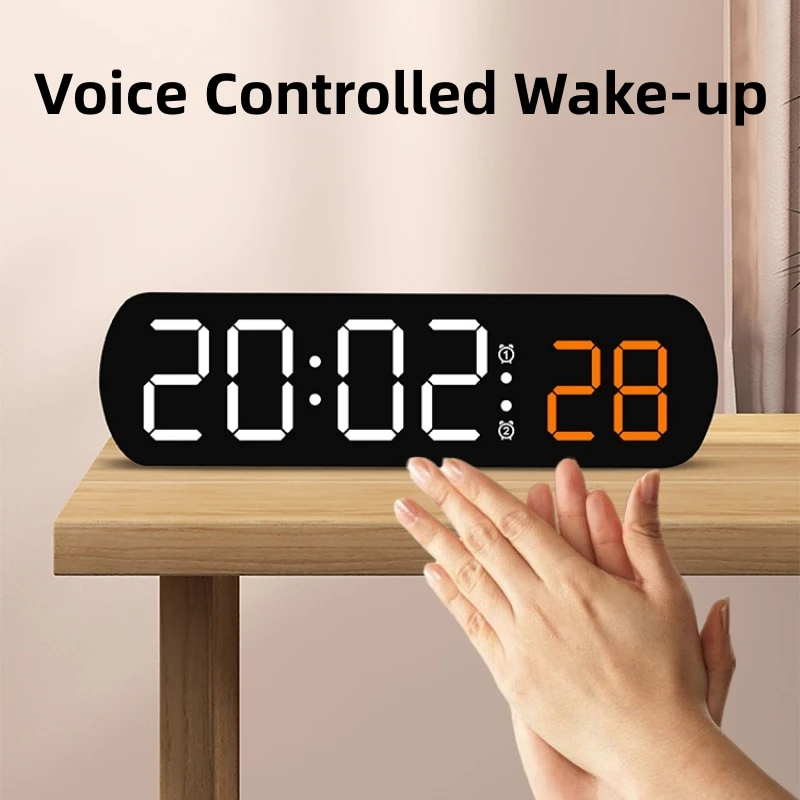 Voice Control Digital Alarm Ti – Led Desk Clock recenzja i cena