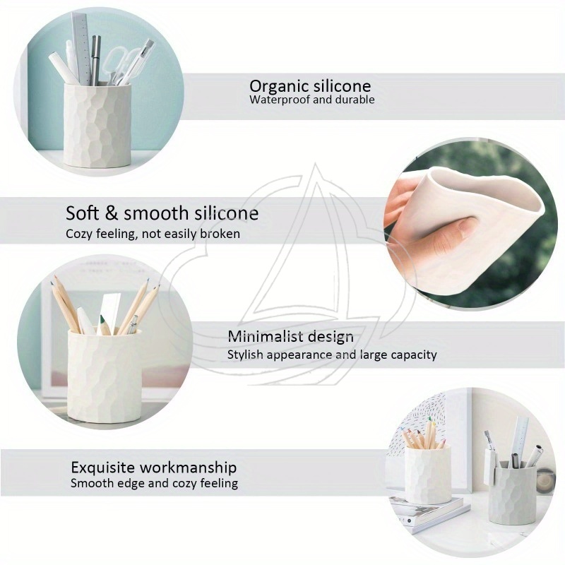 White Silicone Pen Holder Desk – Pen Holder Organizer recenzja i cena
