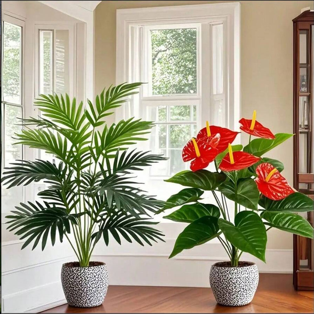 2sets Large Artificial Palm Pl – Home Office Word recenzja i cena