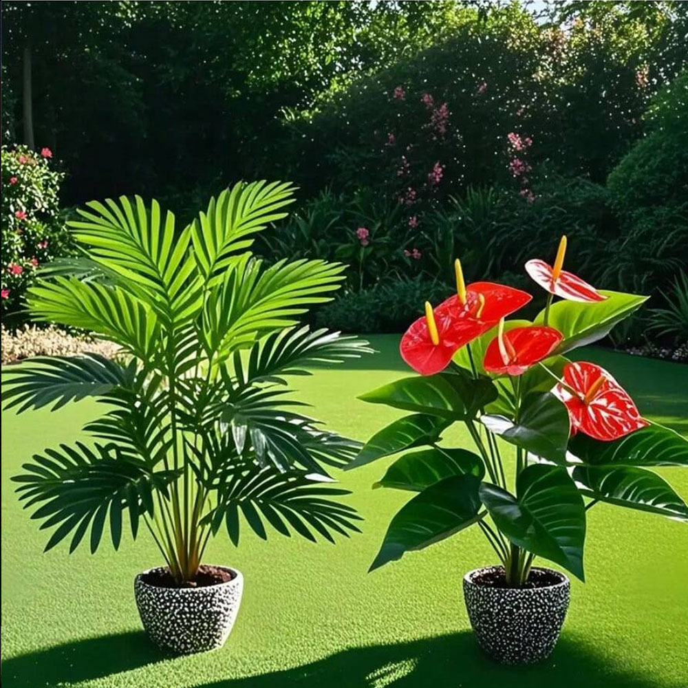 2sets Large Artificial Palm Pl – Home Office Word recenzja i cena