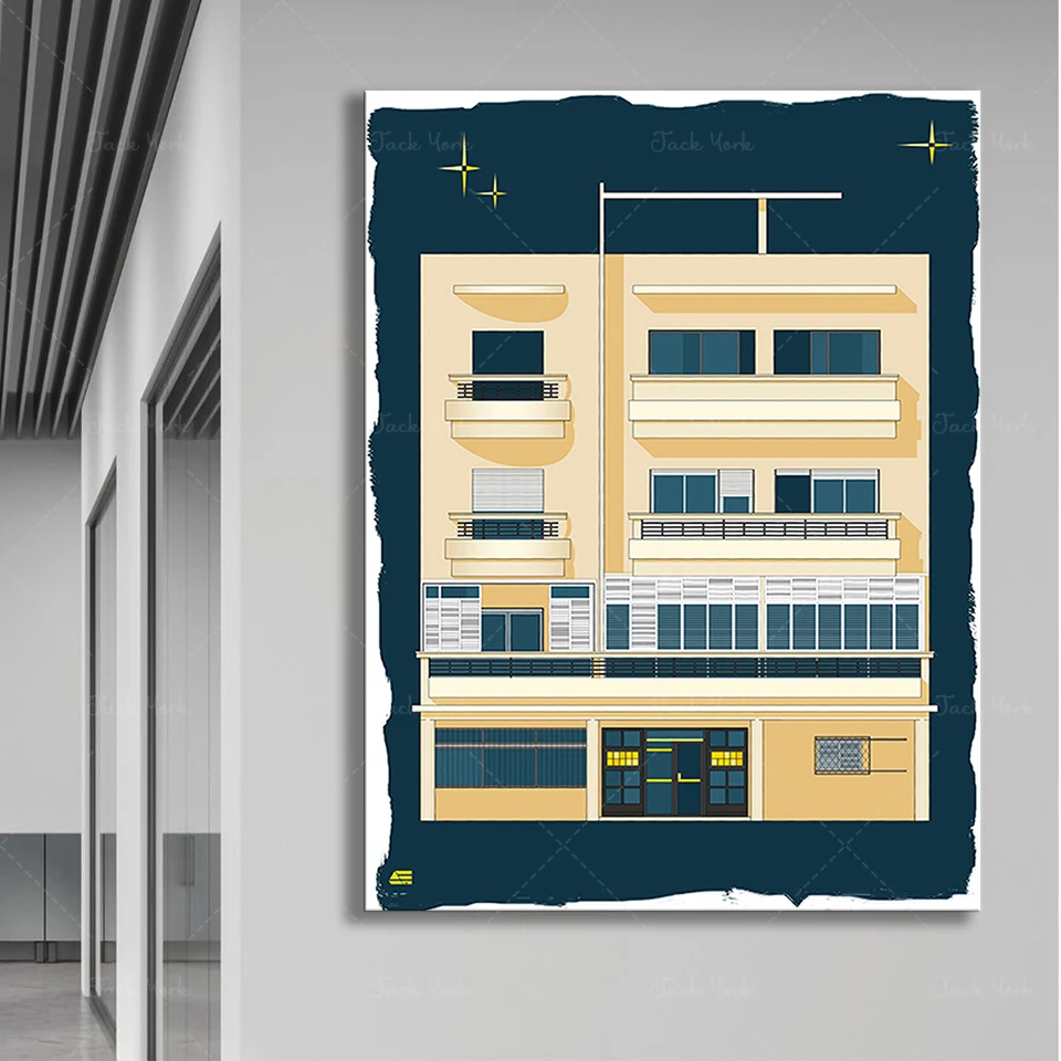 Bauhaus Tel Aviv Print Modern  – Home Office York recenzja i cena