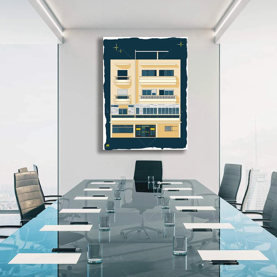 Bauhaus Tel Aviv Print Modern  – Home Office York recenzja i cena