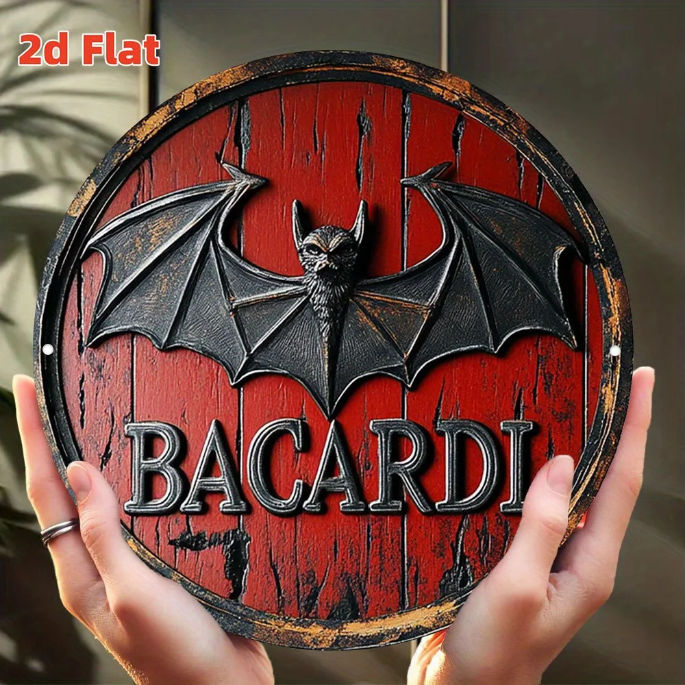 Tin Sign - Bacardi Bat Logo Me – Home Office Logo recenzja i cena