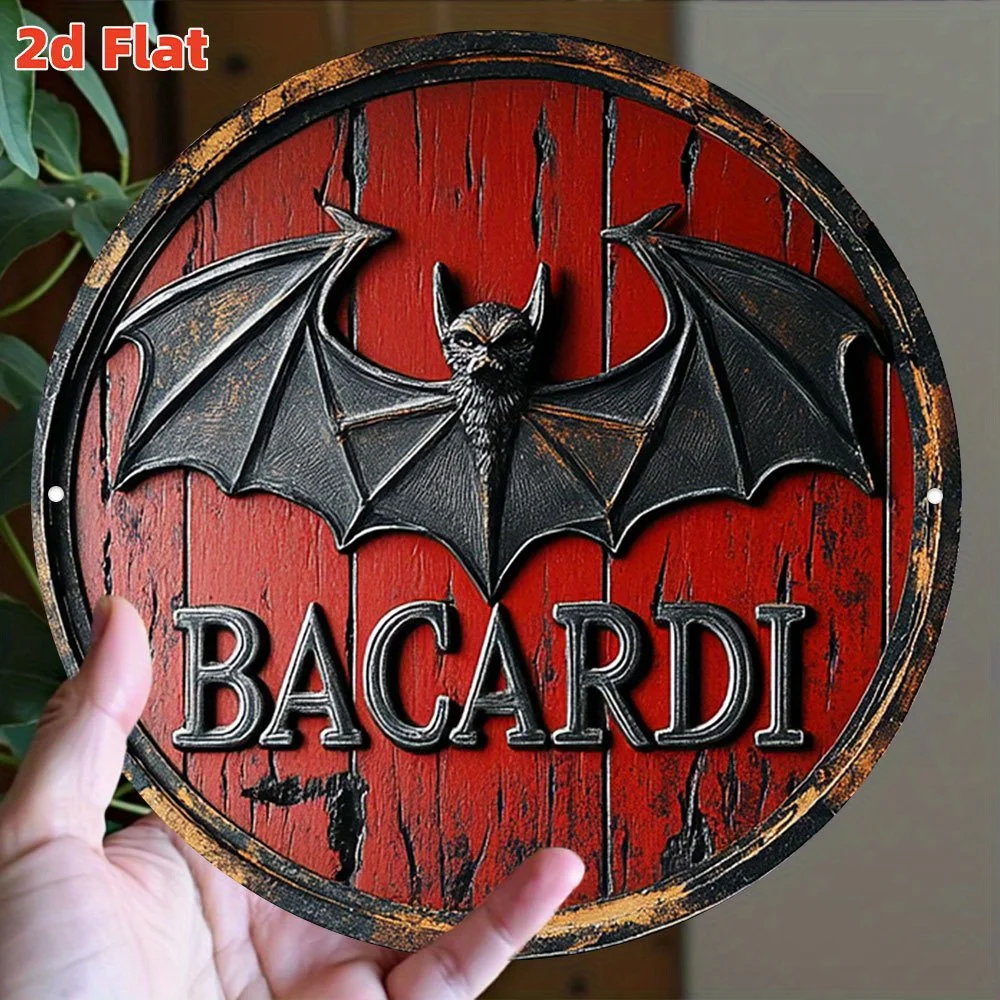 Tin Sign - Bacardi Bat Logo Me – Home Office Logo recenzja i cena