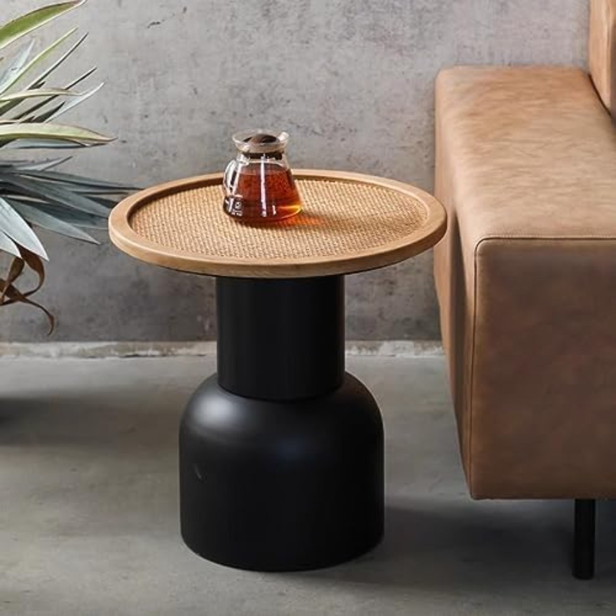 Round End Table, Industrial Ir – Home Office Industrial Style recenzja i cena