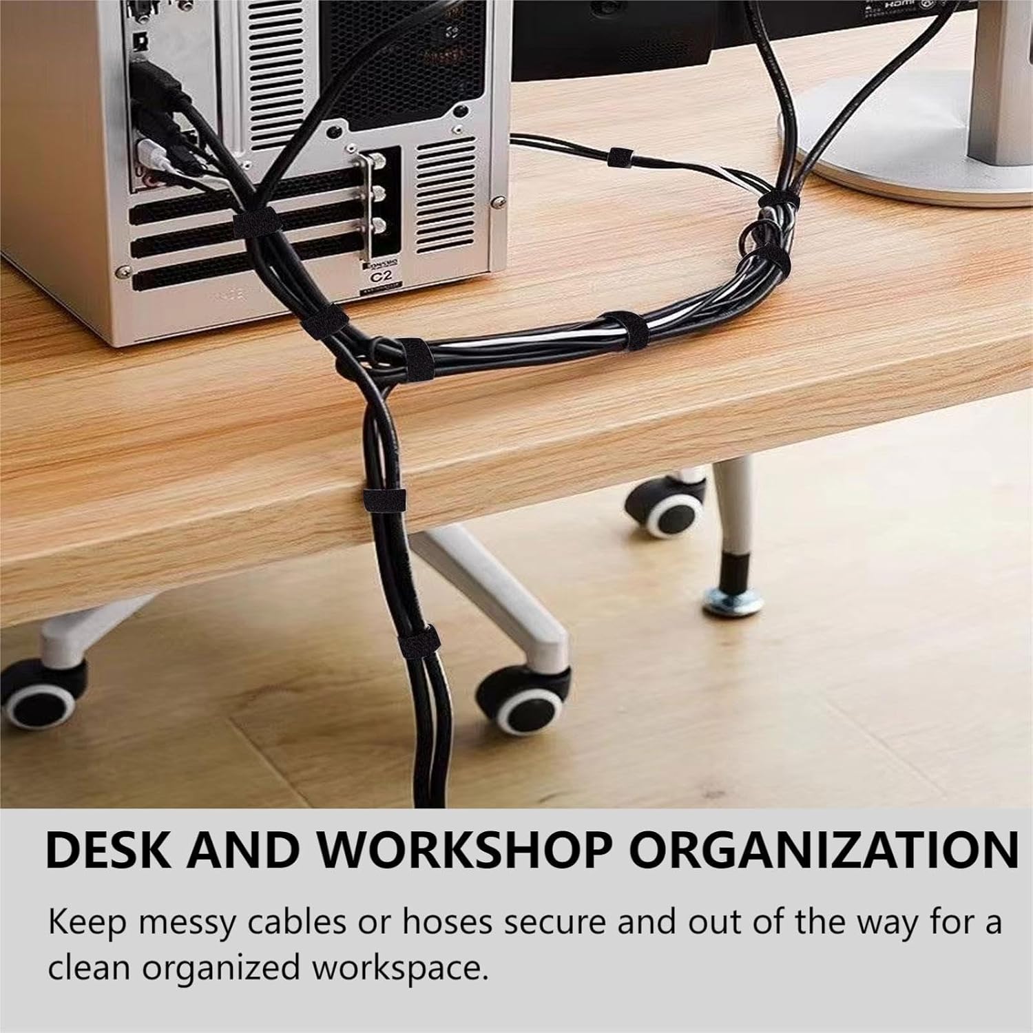 54 Yards Reusable Cable Ties,  – Home Office Organization recenzja i cena