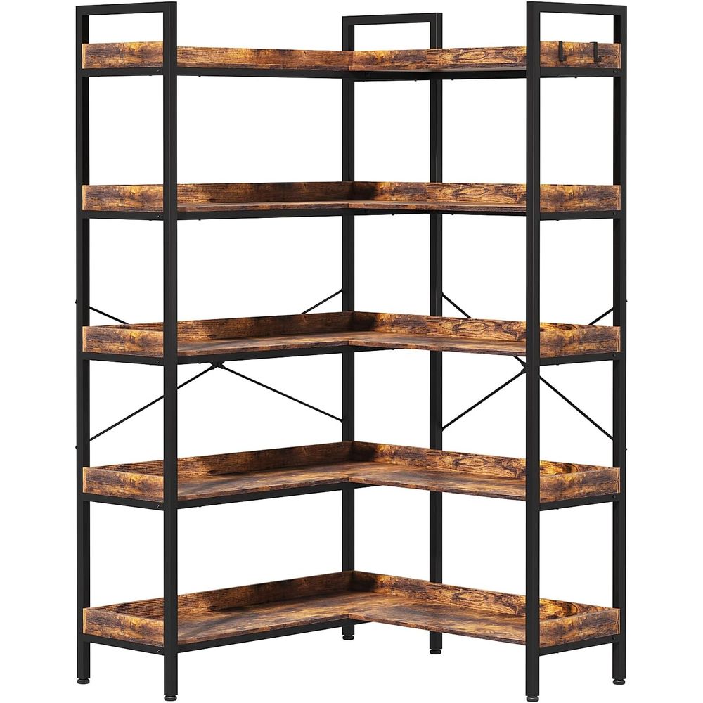 5-Tier L-Shaped Reversible Boo – Home Office Industrial Style recenzja i cena