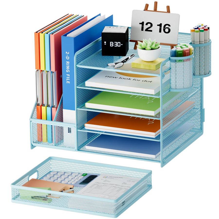 Desk Organizer with File Holde – Pen Holder Organizer recenzja i cena