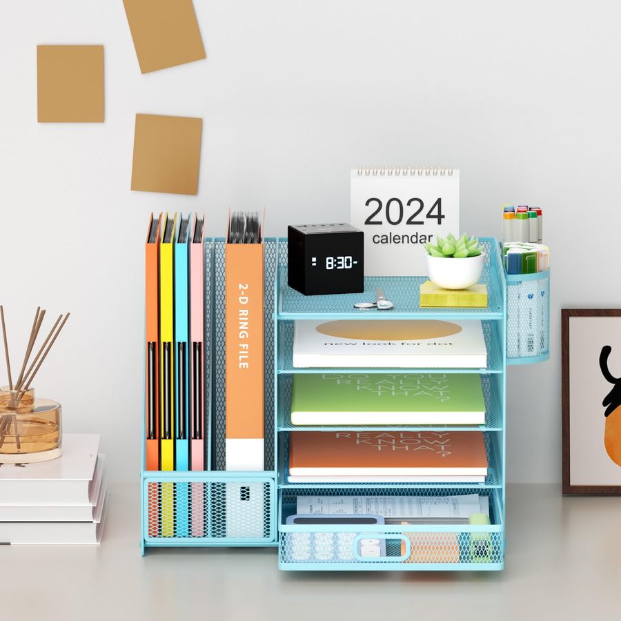 Desk Organizer with File Holde – Pen Holder Organizer recenzja i cena