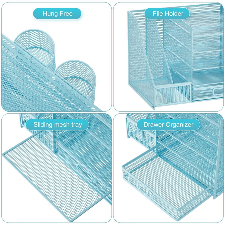 Desk Organizer with File Holde – Pen Holder Organizer recenzja i cena