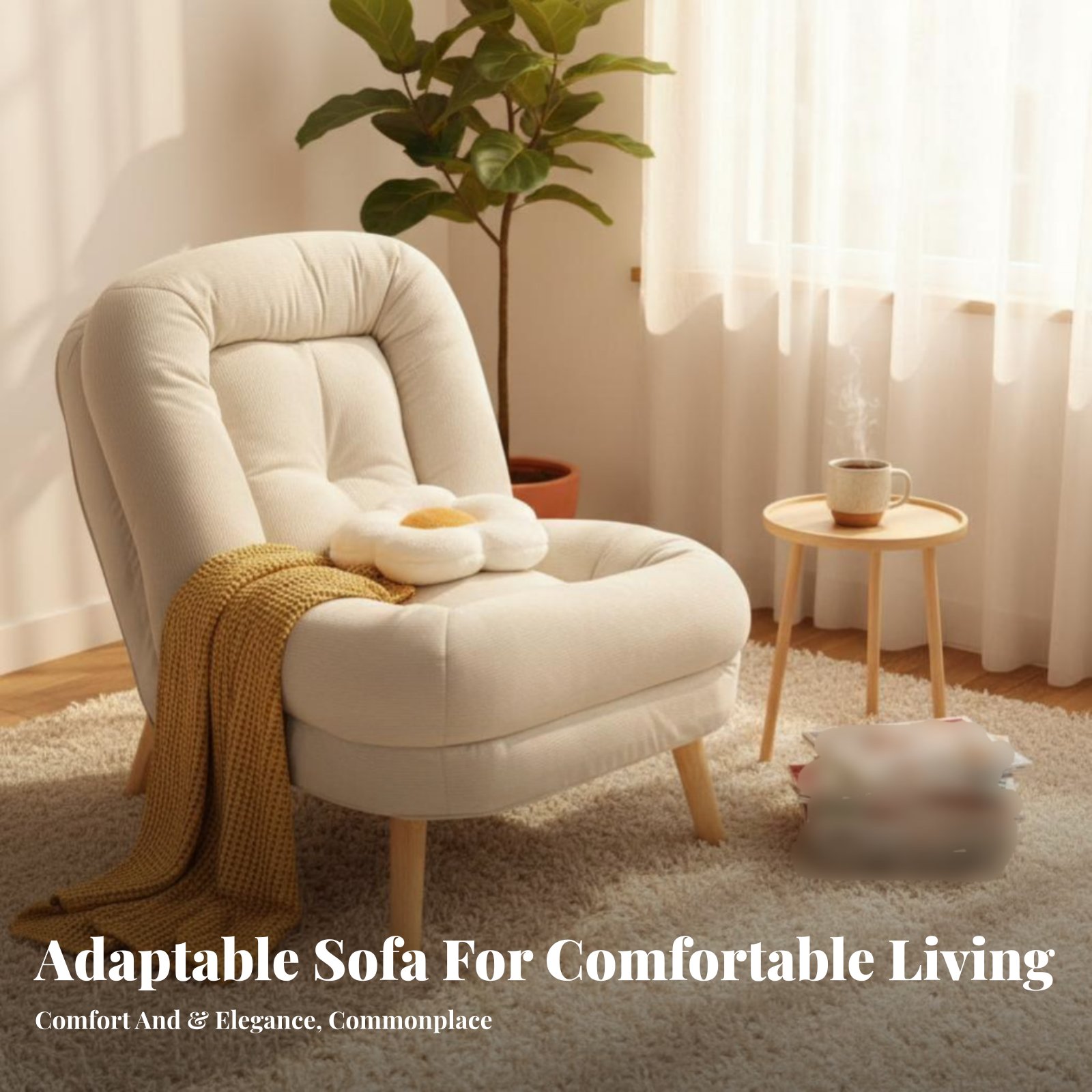 Plush Cocoon Chair Soft and Co – Home Office With Sofa recenzja i cena