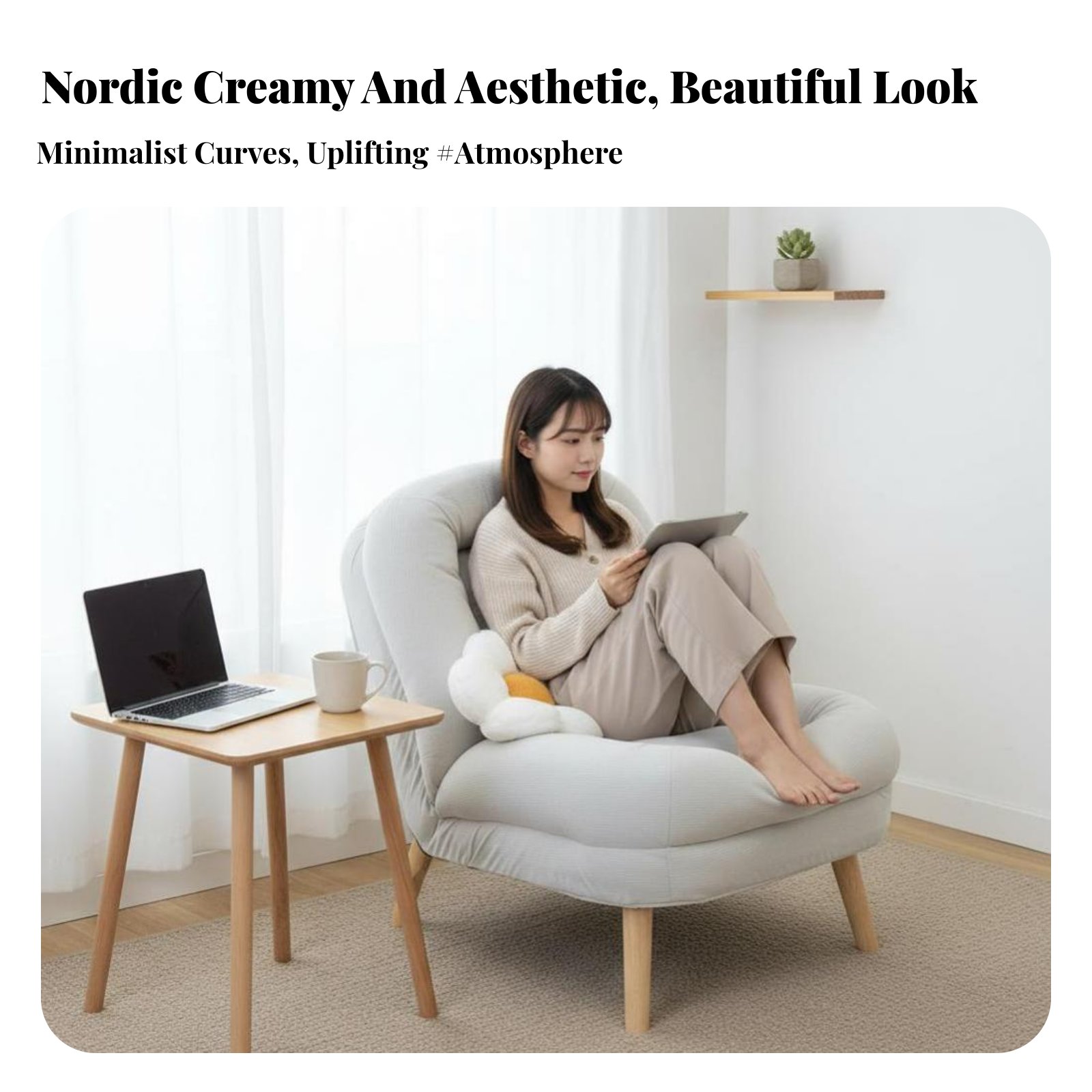 Plush Cocoon Chair Soft and Co – Home Office With Sofa recenzja i cena
