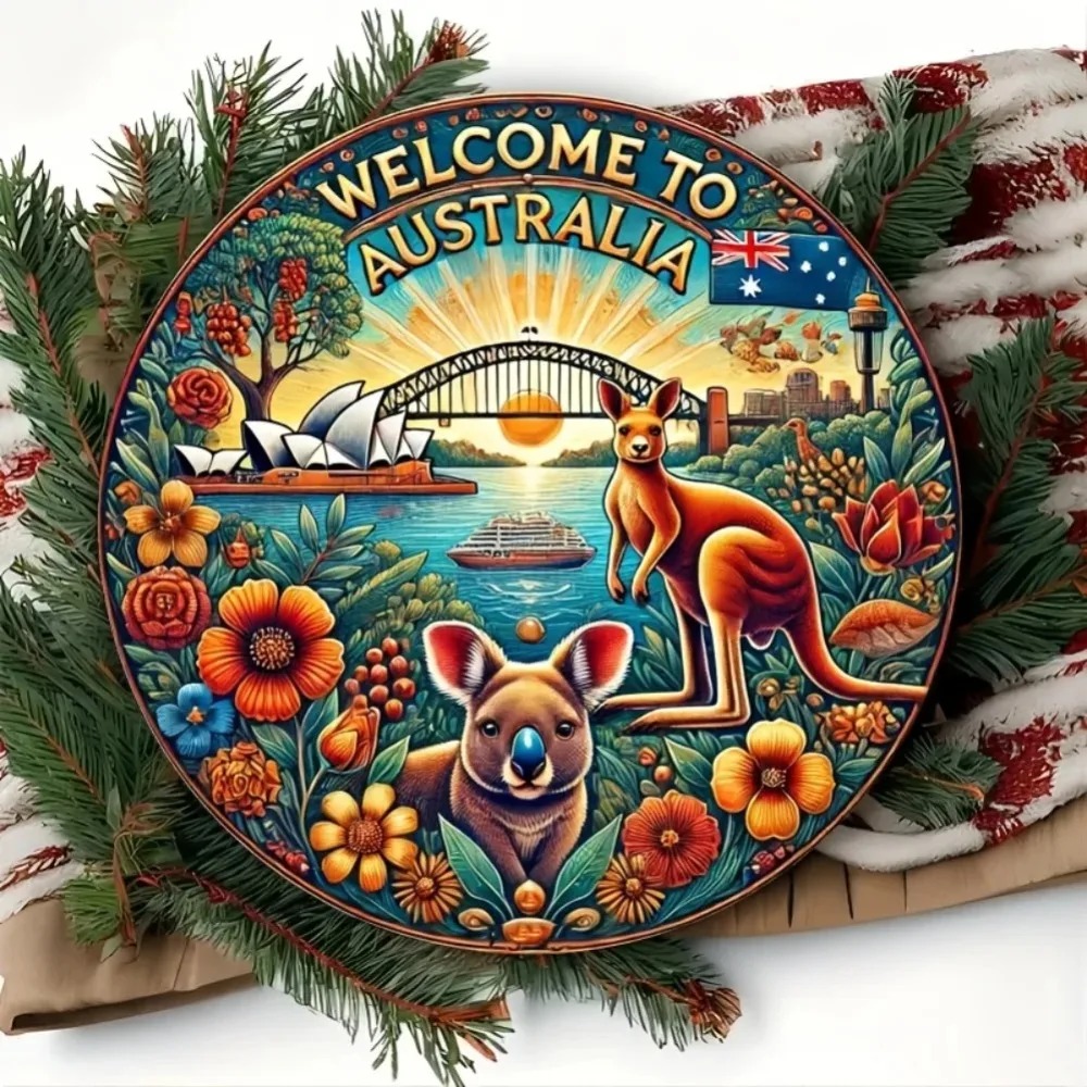 Vintage Kangaroo Metal Wall Ar – Home Office Australia recenzja i cena