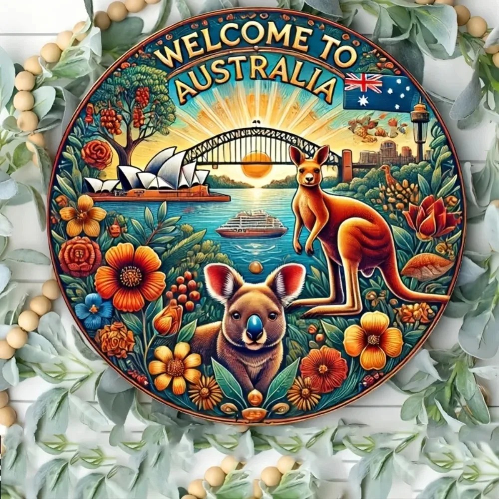 Vintage Kangaroo Metal Wall Ar – Home Office Australia recenzja i cena