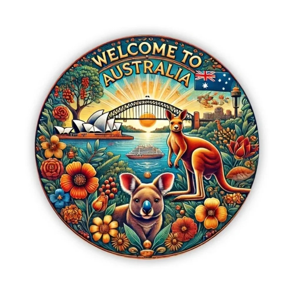 Vintage Kangaroo Metal Wall Ar – Home Office Australia recenzja i cena